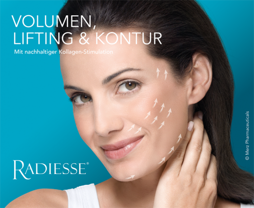Kinn Wangen Radiesse Volumen Lifting Kontur